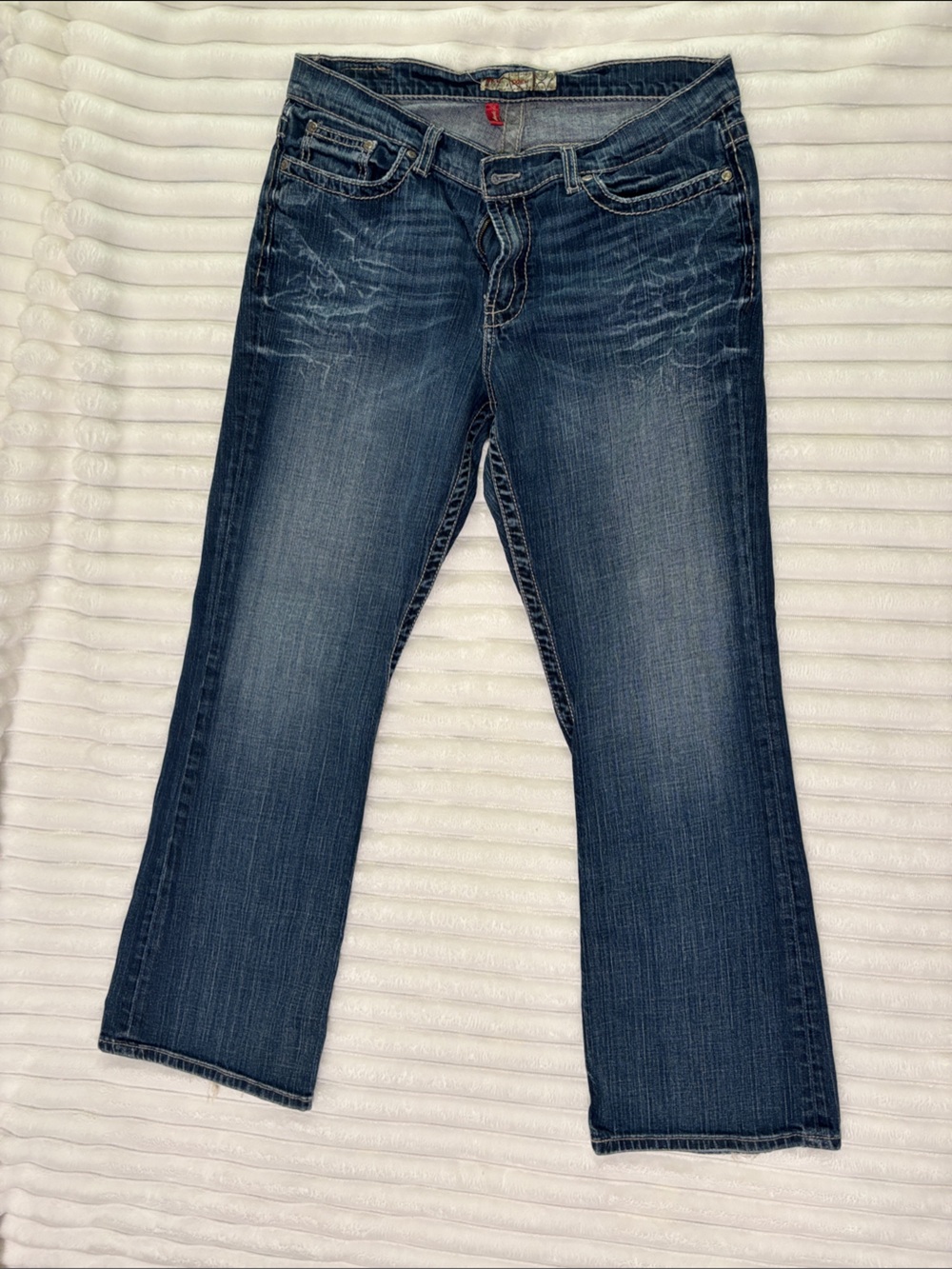 BKE Women's Dark Indigo Bootcut Stretch Jeans